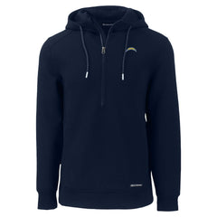 Cutter & Buck Roam Eco Recycled Half-Zip Hoodie - Los Angeles Chargers Hoodies