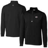 Cutter & Buck Big & Tall Traverse Eco Tri-Blend DryTec Quarter-Zip Jacket - Kansas City Chiefs Jackets