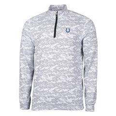 Cutter & Buck Big & Tall Traverse Eco Camo Tri-Blend DryTec Quarter-Zip Jacket - Indianapolis Colts Jackets