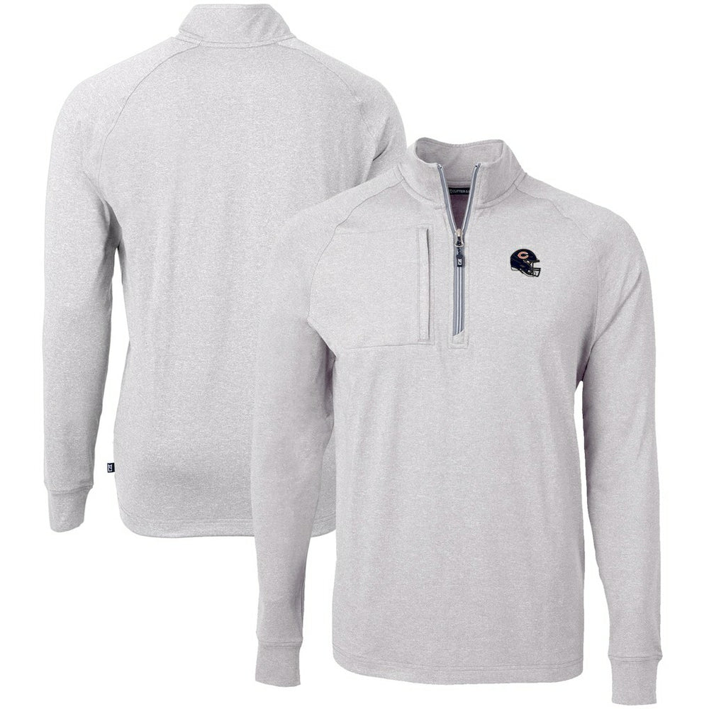 Cutter & Buck Big & Tall Adapt Eco Raglan Quarter-Zip Jacket - Chicago Bears Jackets