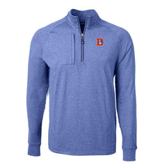 Cutter & Buck Big & Tall Adapt Eco Raglan Quarter-Zip Jacket - Denver Broncos Jackets