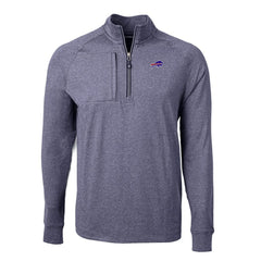 Cutter & Buck Big & Tall Adapt Eco Raglan Quarter-Zip Jacket - Buffalo Bills Jackets
