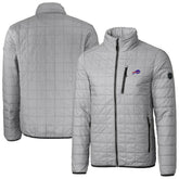 Cutter & Buck Big & Tall Rainier PrimaLoft Eco Insulated Full-Zip Hoodie Puffer Jacket - Buffalo Bills Hoodies