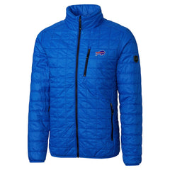 Cutter & Buck Big & Tall Rainier PrimaLoft Eco Insulated Full-Zip Hoodie Puffer Jacket - Buffalo Bills Hoodies