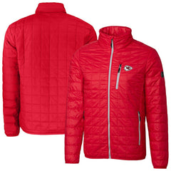 Cutter & Buck Big & Tall Rainier PrimaLoft Eco Insulated Full-Zip Hoodie Puffer Jacket - Kansas City Chiefs Hoodies