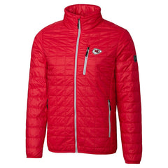 Cutter & Buck Big & Tall Rainier PrimaLoft Eco Insulated Full-Zip Hoodie Puffer Jacket - Kansas City Chiefs Hoodies