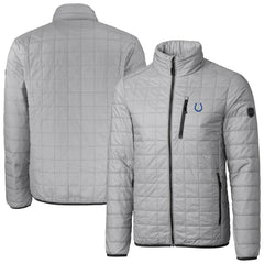 Cutter & Buck Big & Tall Rainier PrimaLoft Eco Insulated Full-Zip Hoodie Puffer Jacket - Indianapolis Colts Hoodies