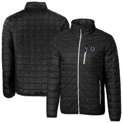 Cutter & Buck Big & Tall Rainier PrimaLoft Eco Insulated Full-Zip Hoodie Puffer Jacket - Indianapolis Colts Hoodies