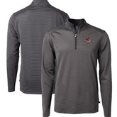 Cutter & Buck Big & Tall Virtue Eco Pique Micro Stripe Tri-Blend Quarter-Zip Jacket - Kansas City Chiefs Jackets