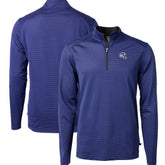 Cutter & Buck Big & Tall Virtue Eco Pique Micro Stripe Tri-Blend Quarter-Zip Jacket - Buffalo Bills Jackets