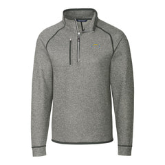 Cutter & Buck Big & Tall Mainsail Sweater-Knit Raglan Half-Zip Jacket - Los Angeles Chargers Jackets