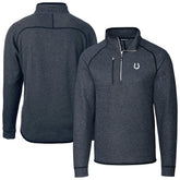 Cutter & Buck Big & Tall Mainsail Sweater-Knit Half-Zip Jacket - Indianapolis Colts Jackets