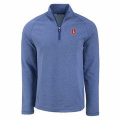 Cutter & Buck Peshastin Eco Fleece Tri-Blend Raglan Recycled Quarter-Zip Jacket - Denver Broncos Jackets