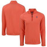 Cutter & Buck Peshastin Eco Fleece Tri-Blend Raglan Recycled Quarter-Zip Jacket - Denver Broncos Jackets