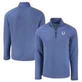 Cutter & Buck Peshastin Eco Fleece Tri-Blend Raglan Recycled Quarter-Zip Jacket - Indianapolis Colts Jackets
