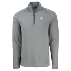 Cutter & Buck Peshastin Eco Fleece Tri-Blend Raglan Recycled Quarter-Zip Jacket - New York Giants Jackets