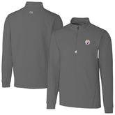 Cutter & Buck Big & Tall Traverse Stretch Quarter-Zip Top - Pittsburgh Steelers Tops