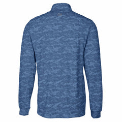 Cutter & Buck Big & Tall Traverse Eco Camo Tri-Blend DryTec Quarter-Zip Jacket - Los Angeles Chargers Jackets