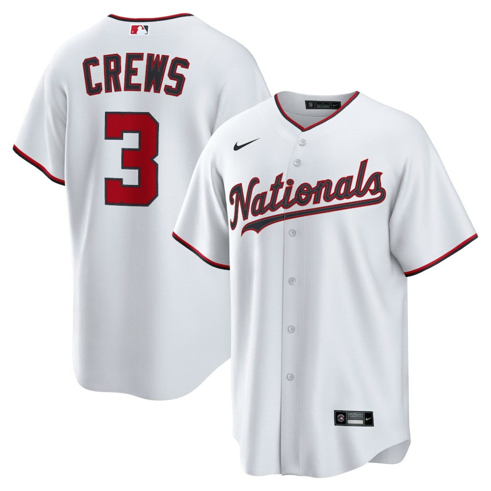 White Dylan Crews Washington Nationals Nike Home Replica Jersey