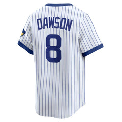 White Andre Dawson Chicago Cubs Nike Throwback Cooperstown Collection Limited Jersey