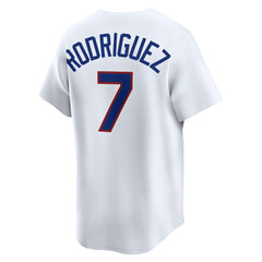 White Ivan Rodriguez Texas Rangers Nike Throwback Cooperstown Collection Limited Jersey