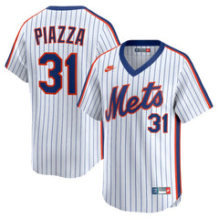 White Mike Piazza New York Mets Nike Throwback Cooperstown Collection Limited Jersey