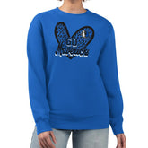 Dallas Mavericks G-III 4Her by Carl Banks Women's Leopard Heart Fleece Pullover Sweatshirt sale