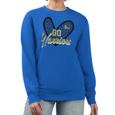 Golden State Warriors G-III 4Her by Carl Banks Women's Leopard Heart Fleece Pullover Sweatshirt sale