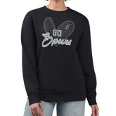 San Antonio Spurs G-III 4Her by Carl Banks Women's Leopard Heart Fleece Pullover Sweatshirt