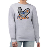 New York Knicks G-III 4Her by Carl Banks Women's Leopard Heart Fleece Pullover Sweatshirt