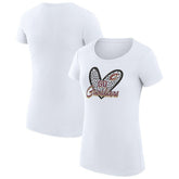 Cleveland Cavaliers G-III 4Her by Carl Banks Women's Super-Slim Fit Lightweight Leopard Heart T-Shirt sale