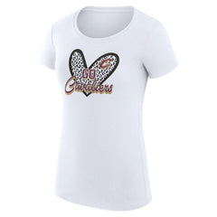 Cleveland Cavaliers G-III 4Her by Carl Banks Women's Super-Slim Fit Lightweight Leopard Heart T-Shirt sale