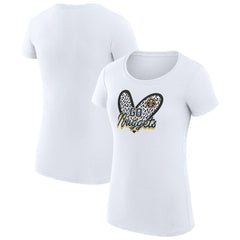 Denver Nuggets G-III 4Her by Carl Banks Women's Super-Slim Fit Lightweight Leopard Heart T-Shirt sale
