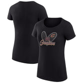 Cleveland Cavaliers G-III 4Her by Carl Banks Women's Super-Slim Fit Lightweight Leopard Heart T-Shirt sale