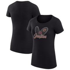 Cleveland Cavaliers G-III 4Her by Carl Banks Women's Super-Slim Fit Lightweight Leopard Heart T-Shirt sale