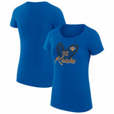 New York Knicks G-III 4Her by Carl Banks Women's Super-Slim Fit Lightweight Leopard Heart T-Shirt