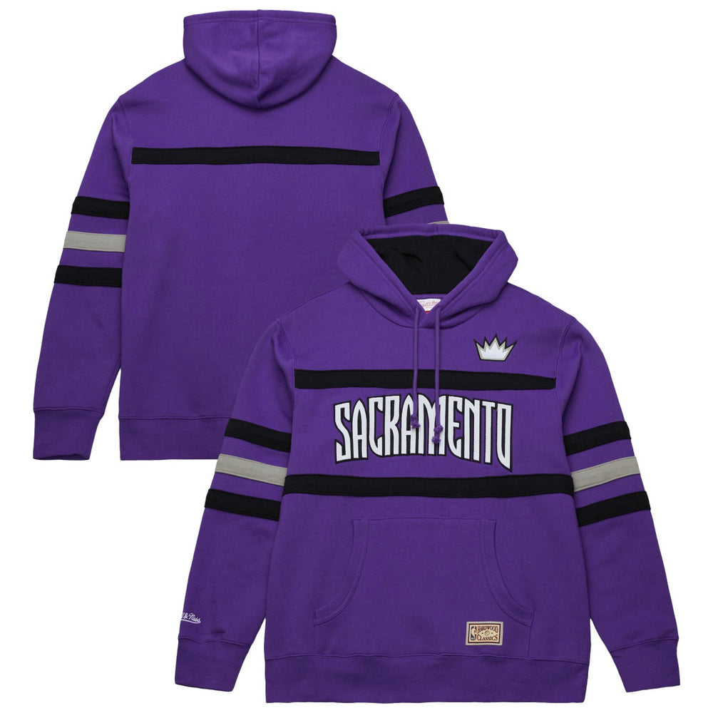 Mitchell & Ness Sacramento Kings Hardwood Classics Nights Head Coach Pullover Hoodie