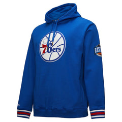 Mitchell & Ness Philadelphia 76ers Chainstitch Applique Vintage Heavyweight Pullover Hoodie