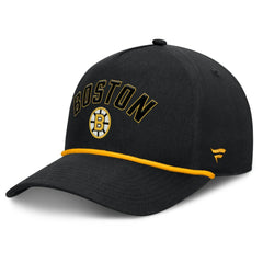 NHL Boston Bruins Fanatics Decades Collection A-Frame Rope Adjustable Hat