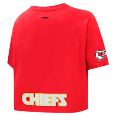 Travis Kelce Pro Standard Women's Player Name & Number Cropped Boxy T-Shirt - Kansas City Chiefs T-shirts