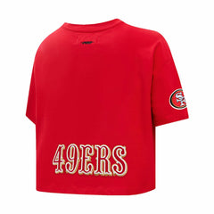 Christian McCaffrey Pro Standard Women's Player Name & Number Cropped Boxy T-Shirt - San Francisco 49ers T-shirts