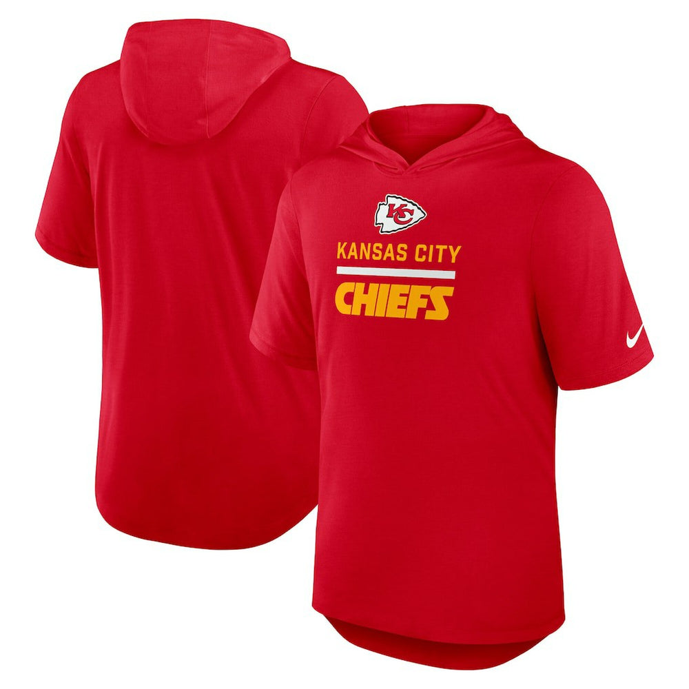 Lockup Tri-Blend Hoodie T-Shirt - Kansas City Chiefs Hoodies
