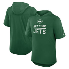 Lockup Tri-Blend Hoodie T-Shirt - New York Jets Hoodies