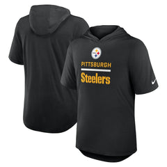 Lockup Tri-Blend Hoodie T-Shirt - Pittsburgh Steelers Hoodies