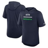Lockup Tri-Blend Hoodie T-Shirt - Seattle Seahawks Hoodies