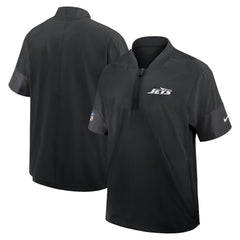 Sideline Short Sleeve Quarter-Zip Dri-FIT Coach Jacket - New York Jets Jackets