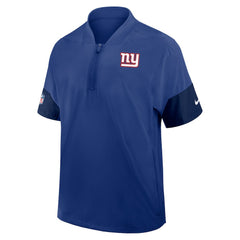 Sideline Short Sleeve Quarter-Zip Dri-FIT Coach Jacket - New York Giants Jackets