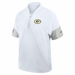 Sideline Short Sleeve Quarter-Zip Dri-FIT Coach Jacket - Green Bay Packers Jackets