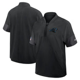 Sideline Short Sleeve Quarter-Zip Dri-FIT Coach Jacket - Carolina Panthers Jackets