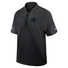 Sideline Short Sleeve Quarter-Zip Dri-FIT Coach Jacket - Carolina Panthers Jackets